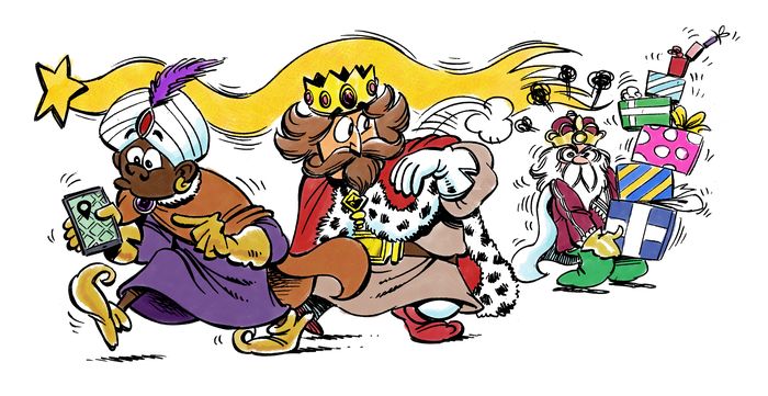 Los Reyes Magos llegan del 2 al 5 de enero  a Encantsnous Eje Comercial! 