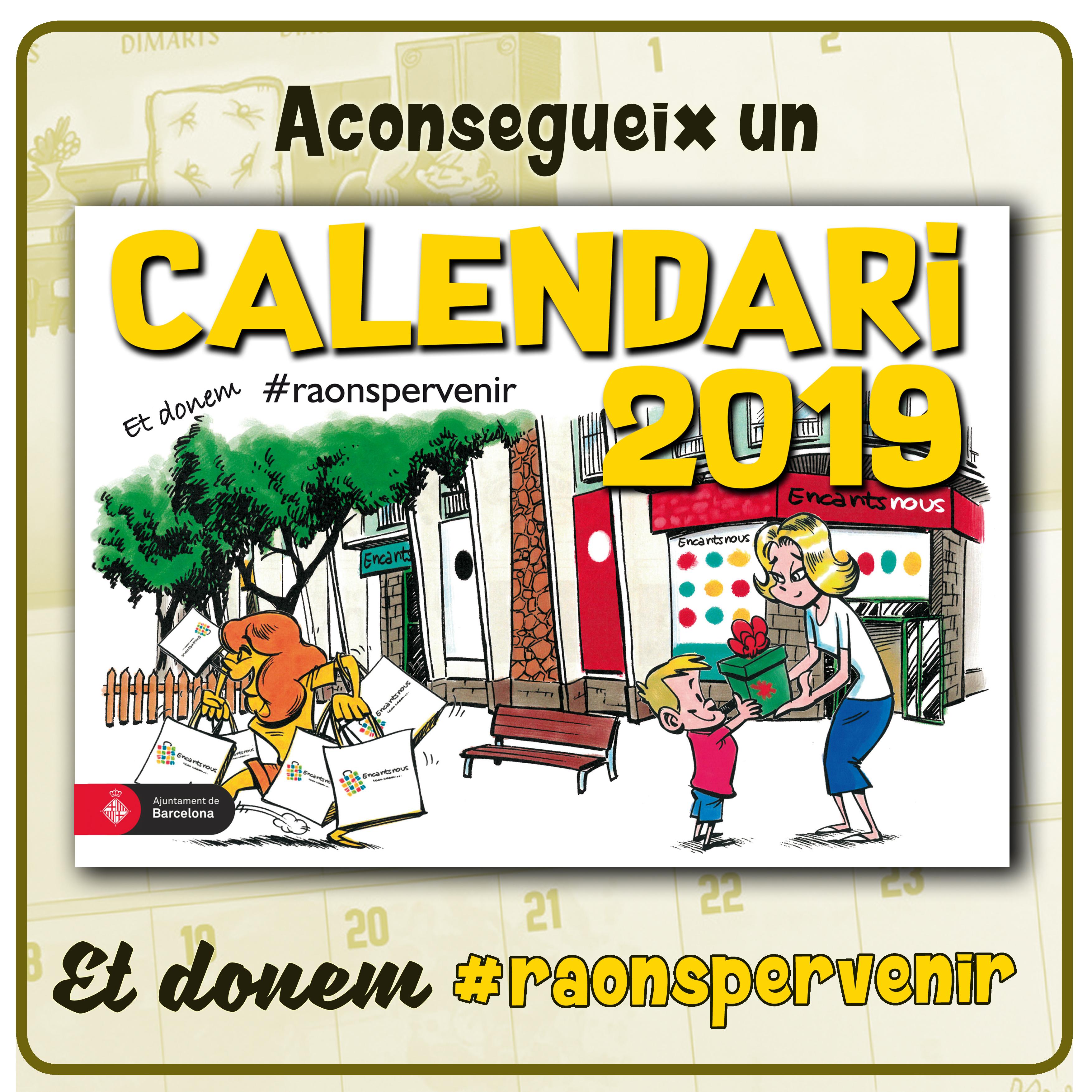 Calendari 2019 d'Encantsnous Eix Comercial