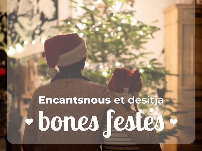 Encantsnous et desitja Bones Festes