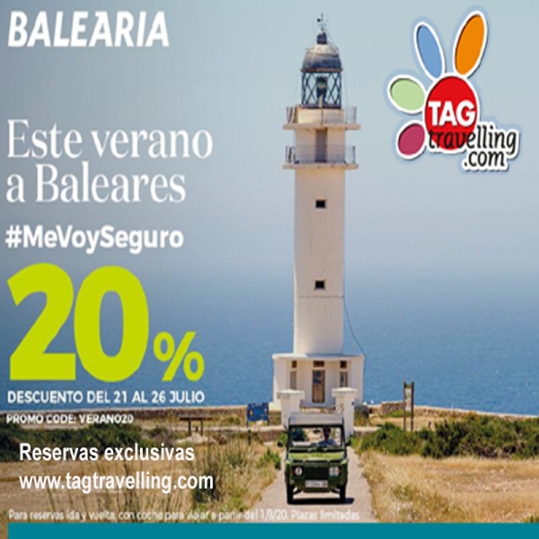 Hasta un 15% de descuento para ir a las islas Baleares